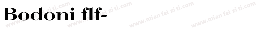 Bodoni flf字体转换